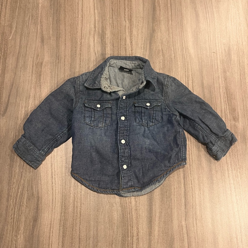 Genuine Kids by OshKosh Denim Button-Up Shirt – 18M